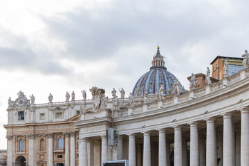 Fototapeta na wymiar The St. Peter's Basilica, Vatican, Italy