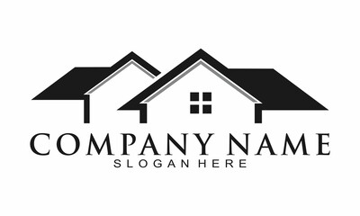 Home simple illustration vector logo