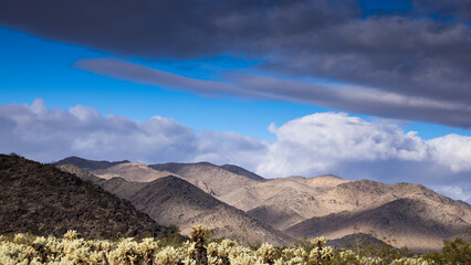 Colorful mountains in South California