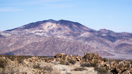 Colorful mountains in South California