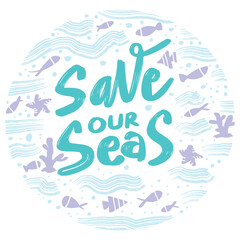 Save our seas poster concept