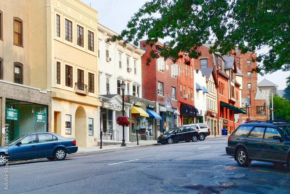 Wall mural Greenwich Avenue Shopping District