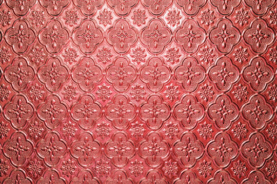 Background Texture Red Vintage Pattern On The Wall