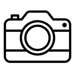 Camera Flat Icon Isolated On White Background