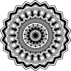 Mandala bohemian pattern creative zen vector image