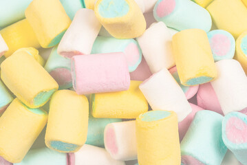 Colorful tasty marshmallow background.