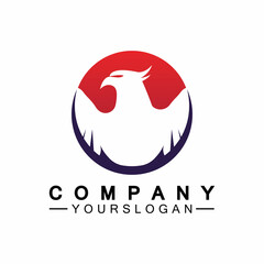 Eagle icon logo design vector template