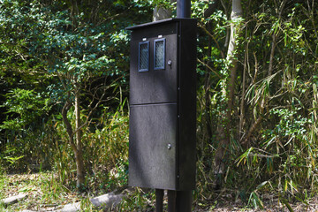Switchboard built in the woods