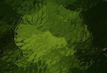 Dark Green vector texture with abstract forms.