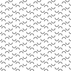 Vector illustration. Geometric seamless pattern. Abstract background of geometric shapes. Spotted gray and white background. Simple abstract background from contour semicircle.