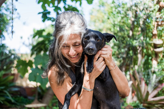 Woman with dog