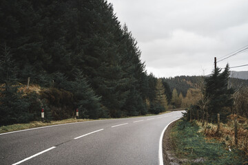 Mountain Road Scotland Highlands