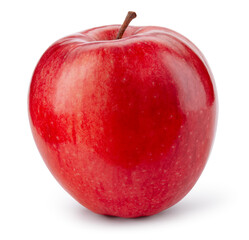 Red apple isolated. Apple on white background. Red apple with clipping path. Full depth of field.