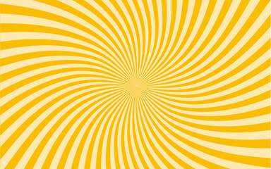 Obraz premium 集中線オレンジ