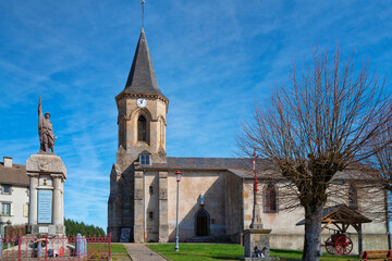 Obraz premium église saint Pierre de Gouttières Puy de Dôme-2