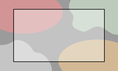 frame with design space on gray background