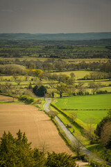 Road running through countryside, Malvern Hills