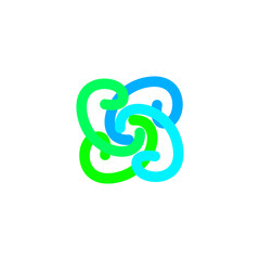 Obraz premium abstract flat modern logo design