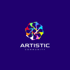abstract art modern logo design
