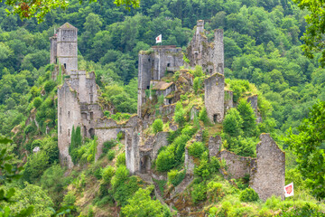 Fototapeta na wymiar Les Tours de Merle, Medieval Fortress, Correze, France