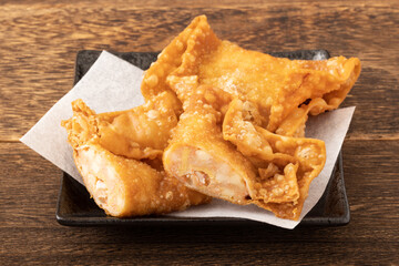 明太チーズの包み揚げ