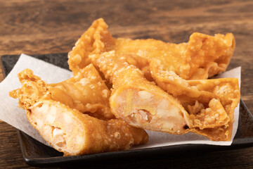 明太チーズの包み揚げ