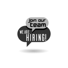  Join our team we are hiring icon with shadow
