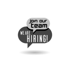  Join our team we are hiring icon with shadow
