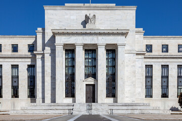 Fototapeta na wymiar The Federal Reserve Building in Washington DC