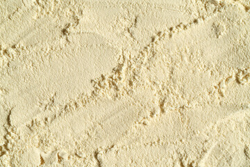 Background made of whey protein powder