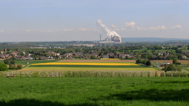 A lignite power plant in NRW Germany