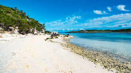 beach shore ocean bahamas tropical blue water  paradise island sand shore sky.JPG
