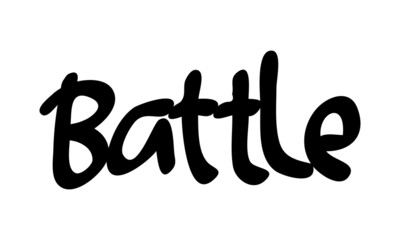 motivational words written by hand with basic colors black and white