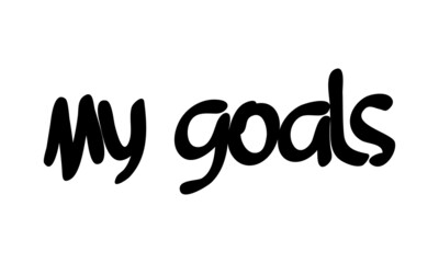 motivational words written by hand with basic colors black and white