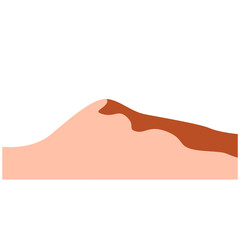 Desert dune, design element, logo