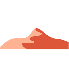 Desert dune, design element, logo
