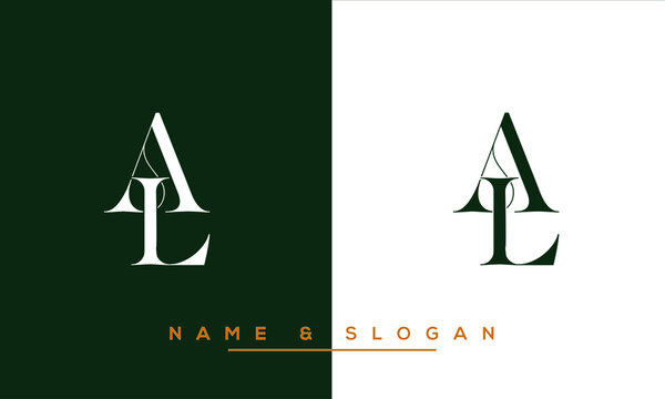 LA,  AL,   L,  A   Abstract  Letters  Logo  Monogram