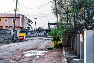 Ghanian houses and streets