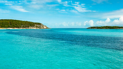 reef sandbar island paradise sea vacation