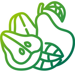 Pear gradient icon