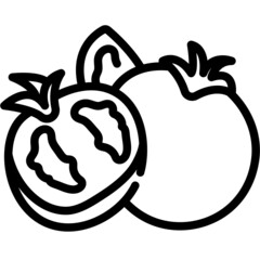 Tomato line icon