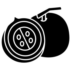 Cantaloupe solid icon
