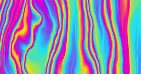 Trippy psychedelic colorful rainbow liquid marble gradient waves animation. Trendy hypnotic abstract organic ebru ripples and folds fluid art video. 4K seamless looping footage. 3D rendering. - Powered by Adobe