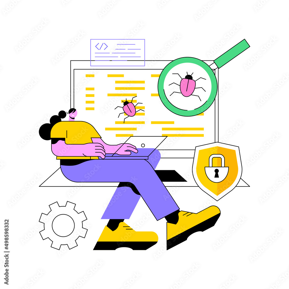 Poster beta testing abstract concept vector illustration. new product beta test, presale user experience, s