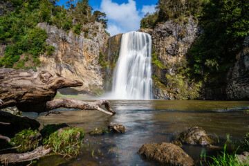 Landscape view of the Hunua Falls, Auckland, New Zealand