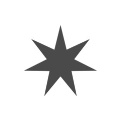 Obraz premium Star vector icon. Simple pictogram.