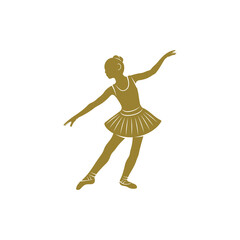 Ballet dancer design vector illustration, Creative Ballet dancer logo design concepts template, icon symbol