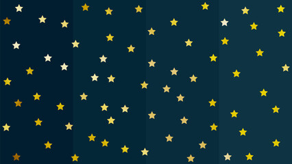golden stars in the dark  vector background 