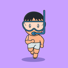 world environment day save the planet environment day underwater aquatic ecology cute character icon