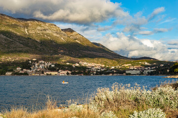 Coast of Adriatic sea in Dalmatia region of Croatia